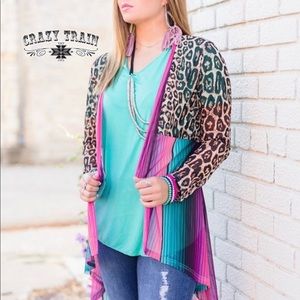 Crazy Train Sweaters - Pink Cadillac Cardigan by Crazy Train Crazy Train Sweaters - Pink Cadillac Cardigan by Crazy Train